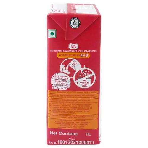 Amul Gold Milk Tetrapack 1 Ltr