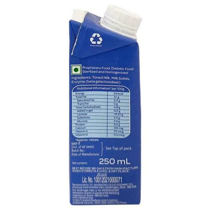 Amul Lactose Free Milk 250 ml