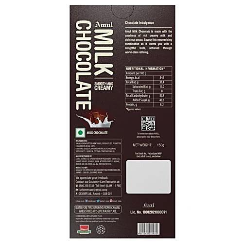 Amul Milk Chocolate 150 gm