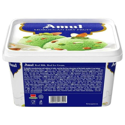Amul Moroccan Dryfruit Icecream 1 Ltr (Party Pack)
