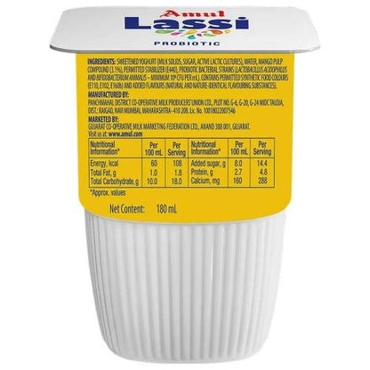 Amul Probiotic Mango Lassi Cup 180 ml