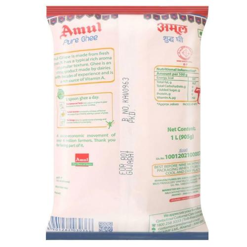 Amul Pure Desi Ghee Pouch 1 ltr