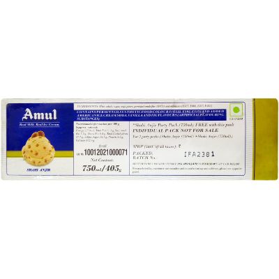 Amul Shahi Anjeer Ice Cream Bogo 750G+750G