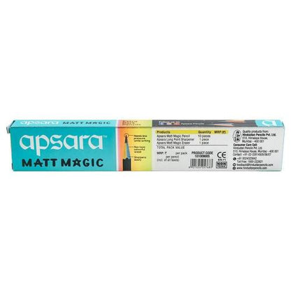 Apsara Extra Dark Mat Magic Pencil pack of 10