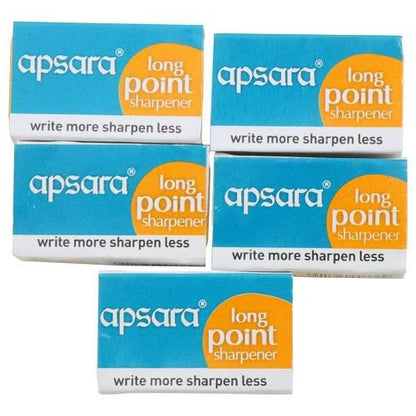 Apsara Long Point Sharpner pack of 5