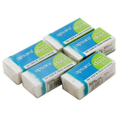 Apsara Non-Dust Eraser pack of 5