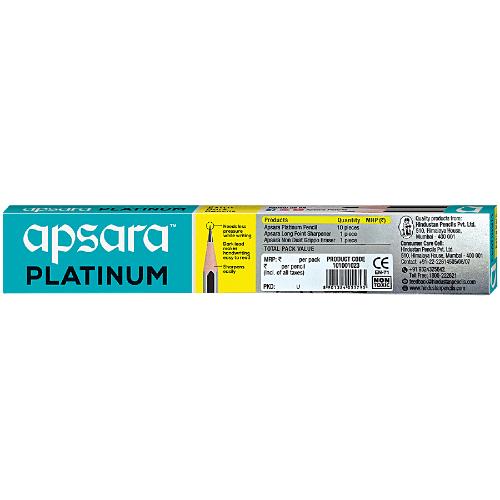 Apsara Platinum Extra Dark Pencils pack of 10