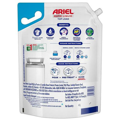 Ariel Matic Liquid Detergent Top Load 4 ltr