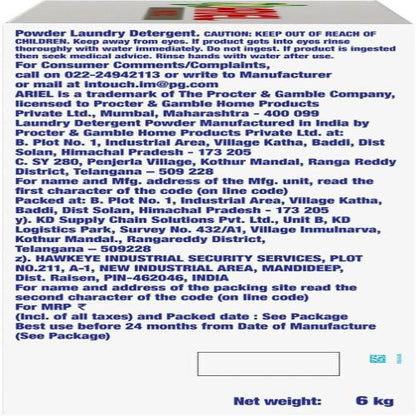 Ariel Matic Top Load Detergent 6 Kg (Powder)