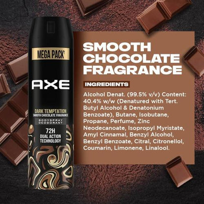 Axe Dark Temptation Long Lasting Deodorant Bodyspray For Men 215 ml