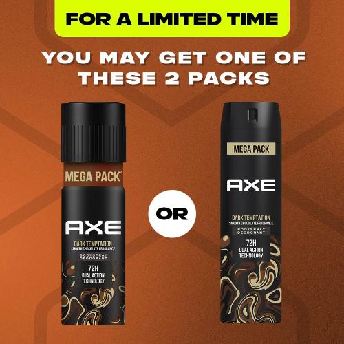 Axe Dark Temptation Long Lasting Deodorant Bodyspray For Men 215 ml
