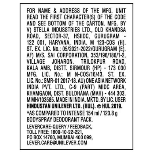 Axe Mysterious Body Perfume 200 ml