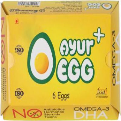 Ayur Organic Plus Eggs pack of 6
