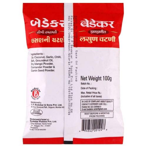 Bedekar Garlic Chutney Pouch 100 gm