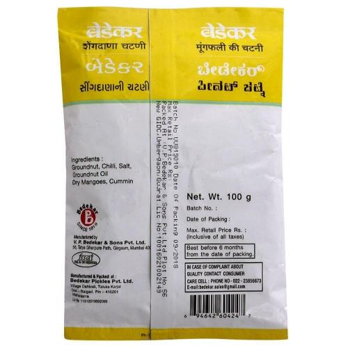 Bedekar Groundnut Chutney Pouch 100 gm