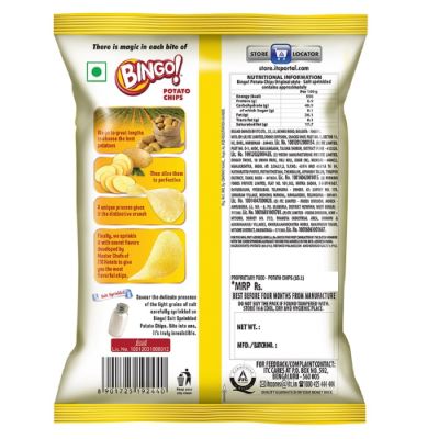 Bingo Original Style Salt Sprinkled 100 gm