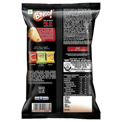 Bingo Potato Chips Hot & Spicy Korean 90 g