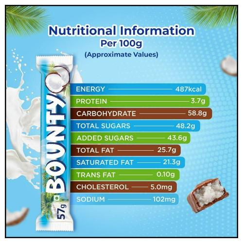 Bounty Chocolate 57 gm