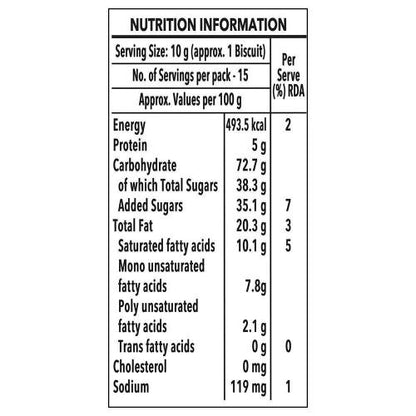 Britannia Bourbon Cream Biscuits 150 gm