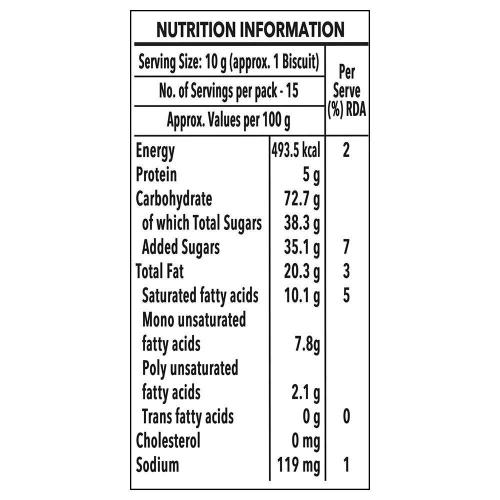 Britannia Bourbon Cream Biscuits 150 gm