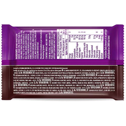 Britannia Bourbon Cream Biscuits 60 Gm