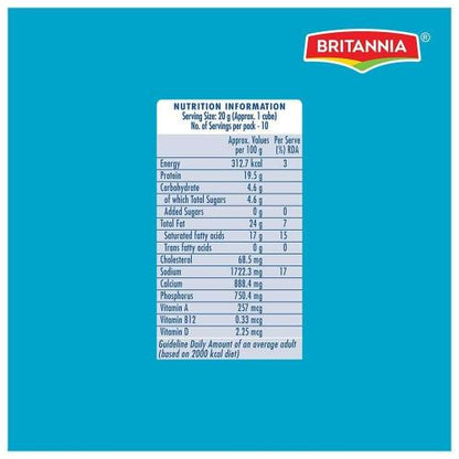 Britannia Cheese Cubes 200 gm