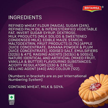 Britannia Jim Jam Cream Biscuit 100 gm