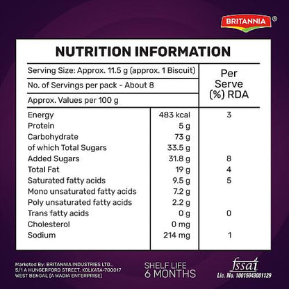 Britannia Jim Jam Cream Biscuit 100 g
