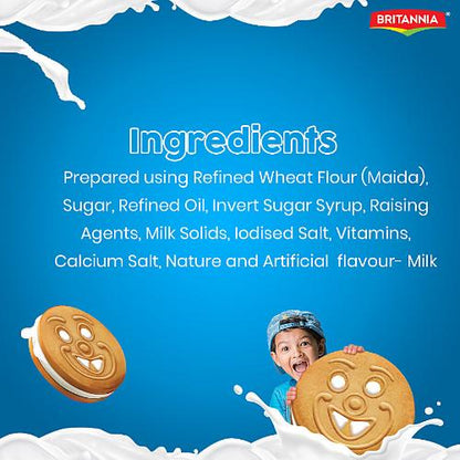 Britannia Milk Bikis Cream Biscuit 100 Gm