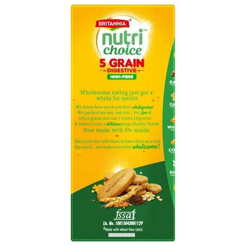 Britannia Nutri Choice 5 Grain Digestive Biscuits 200 gm