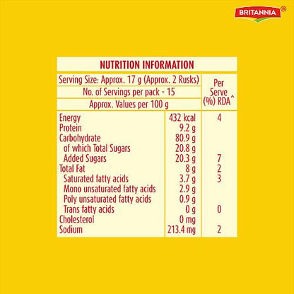 Britannia Premium Bake Suji Toast 250 g