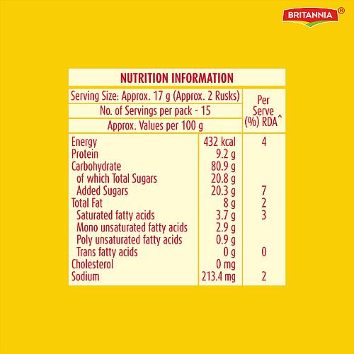 Britannia Premium Bake Suji Toast 250 g