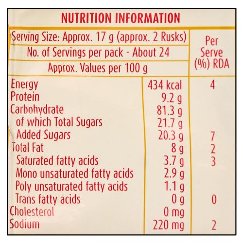Britannia Rusk 400 gm