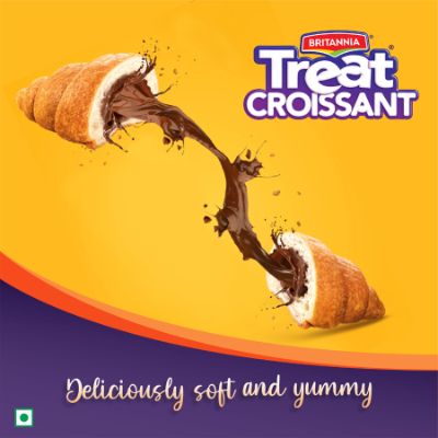 Britannia Treat Croissant Cocoa Cream 47 Gm