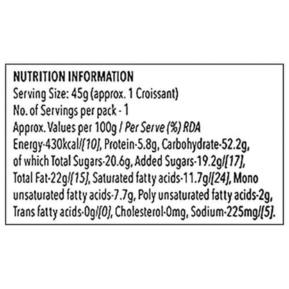 Britannia Treat Croissant Cocoa Cream 47 Gm