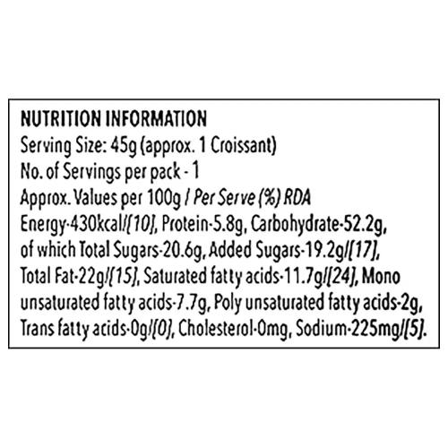 Britannia Treat Croissant Cocoa Cream 47 gm