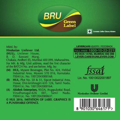 Bru Green Label Coffee 100 g