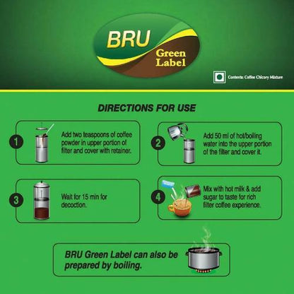 Bru Green Label Filter Coffee 500 g