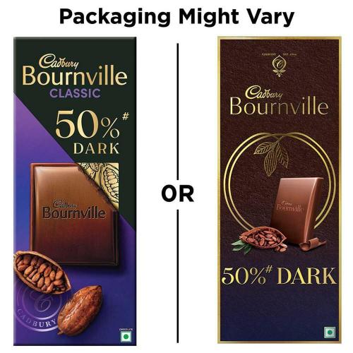 Cadbury Bournville 50% Cocoa Dark Chocolate Bar 80 gm