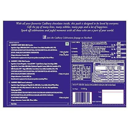 Cadbury Celebrations Assorted Chocolates Gift Box 120.2 g