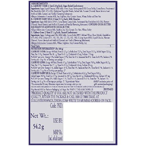 Cadbury Celebrations Assorted Chocolates Gift Box 51.2 g