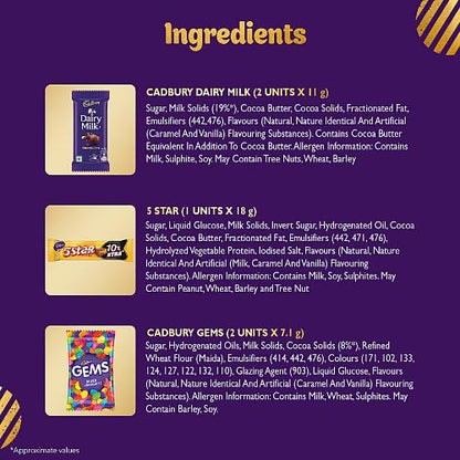 Cadbury Celebrations Assorted Chocolates Gift Box 51.2 gm