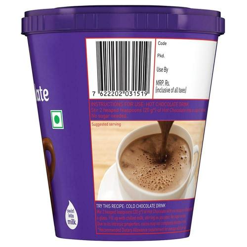 Cadbury Cocoa Hot Chocolate Drink Powder Mix 200 Gm