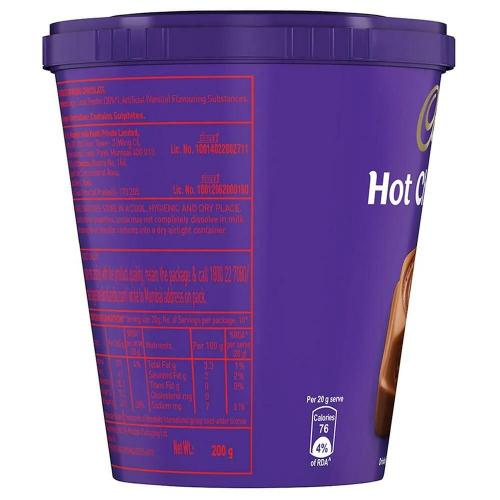 Cadbury Cocoa Hot Chocolate Drink Powder Mix 200 Gm
