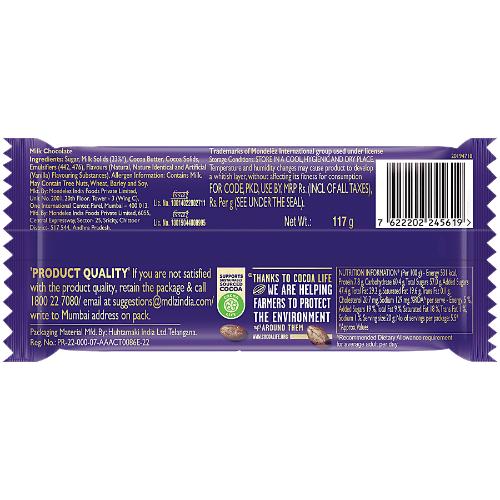 Cadbury Dairy Milk Chocolate Bar Family Pack 134 Gm