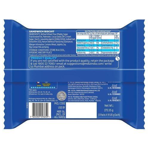 Cadbury Oreo Choco Biscuits 275.55 gm