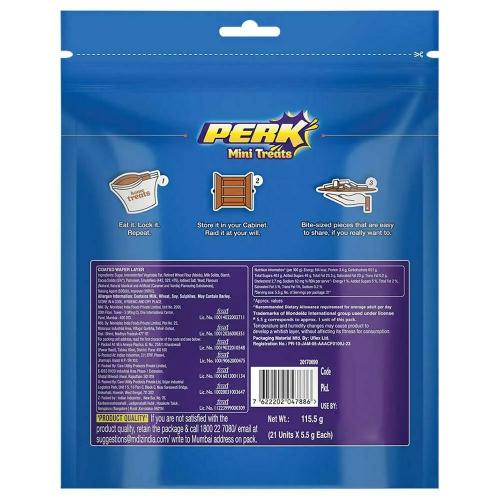 Cadbury Perk Chocolate Home Treats Standy Pouch 115 g