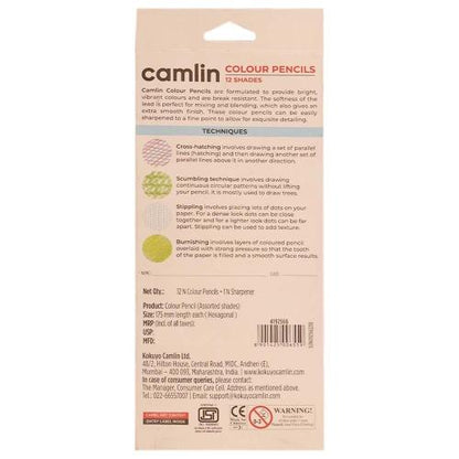 Camlin Colour Pencil Round pack of 12
