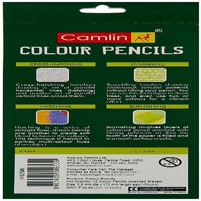 Camlin Colour Pencil Round pack of 12