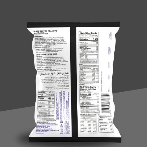 Charlie Black Pepper Peanuts 140 gm